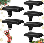 Stocking Holders for Mantle Set of 6, Metal Christmas Stocking Holder, Weighted Stocking Hangers with Non-Slip Protective Pad, Mantle Garland Hanger for TV Stand | Staircase | Dresser by Btanadi-ProfessionalTools