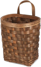 SHOWERORO Wall Storage Basket Hand-Woven Hanging Fruit Basket for Vegetables Snacks Candy and Seasoning Farmhouse Wall Hanging Flower for Kitchen Garden Home Decor 7.08 X 6.69 X 5.31 in by SHOWERORO