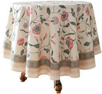 ISAENNE Designer French Round Elegant Tablecloth,Diameter 55" by Isaennehomedecoration