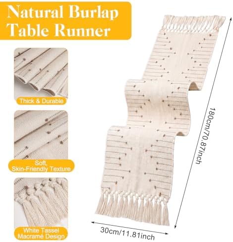 Britimes Table Runner Set, 26 Pack, for Kitchen Decor, Boho Farmhouse - Image 2