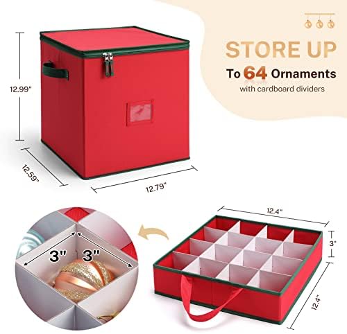 MaidMAX Ornament Storage Box, Christmas Ornament Storage, Ornament Storage - Image 6