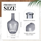 3 Pcs Rustic Country Tabletop Centerpieces, Boho Clear Tall Glass Vases Decor Wooden Serving Tray Wood Bead Garland with Tassels for Wedding Living Room Home Table Holder (Black) - Image 2
