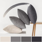 MIULEE Soft Corduroy Decorative Throw Pillow Covers Neutral Grey 20x20 - Image 5