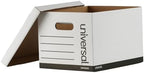 Universal Basic-Duty Economy Record Storage Boxes, 10 Pack, Letter/Legal Files, 12" x 15" x 10", White, - Image 6
