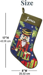 Let's Make Memories Personalized Needlepoint Christmas Stocking - Embroidered Family Stockings - Old-Fashioned Christmas Décor - Mantel Décor - 8"x17" - Customized Embroidered Name - Angel - Image 6