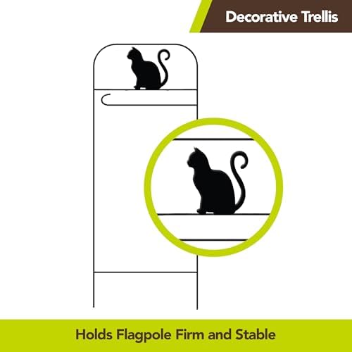 Briarwood Lane Wrought Iron Cat Garden Flag Arbor - Image 4