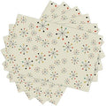 Mid-Century Placemats 12x18 inches, Geometric Abstract 60s Vintage Pattern, Washable, Heat Resistant, Waterproof, Set of 6 by AuiMzoo