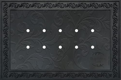 Briarwood Lane Briarwood Lane Outdoor Rubber Doormat Tray Floral Design x Standard Tray by BriarwoodLane