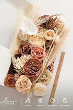 Ling's moment Artificial Wedding Fall Flowers Deluxe Combo, Boho & Sepia - Image 6