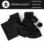 Hemstitch Cloth Dinner Napkins Cotton Set of 12 - Soft Durable Washable - Ideal for Farmhouse Parties Wedding Christmas Easter - Perfect Everyday Use Table Cloth Napkins 18x18 Black - Image 5