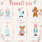 Wonderjune 6 Pcs Christmas Stocking Holders for Mantle, Snowman,Nutcracker - Image 3