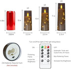Raycare 9 Pcs Flameless Battery Operated Pillar Candles with Remote Timer - Image 6
