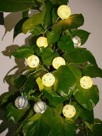 The Dreidel Company 10 Mini Round Lantern Hanukkah String Lights 9' Ft. Long, 8-Pack Pre-Assemble LED Battery Powered 3" Inch Orb - Image 5