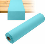 Disposable Table Runner for Dining Table, 16" 20-Pack Linen-Like Mint Blue Paper Table Runners for Party, Wedding Or Event - Image 3
