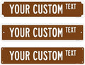Custom Street Sign, Personalized Novelty Road, Blue Background, Christmas by SigoSigns