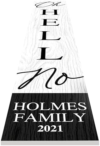 Personalized Welcome Sign for Front Door, Custom Welcome Sign for Porch Outdoor Welcome Home Decorations, 48"x8" PVC Sign (Design 1) - Image 4