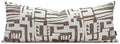 Long Lumbar Pillow Cushion Cover 14x36, Double Sided Modern Geometric High-Density Jacquard Polyester Pillow Cover for Sofa, Bed, Bench, Bedroom, Living Room (Brown) by AIBUHOME