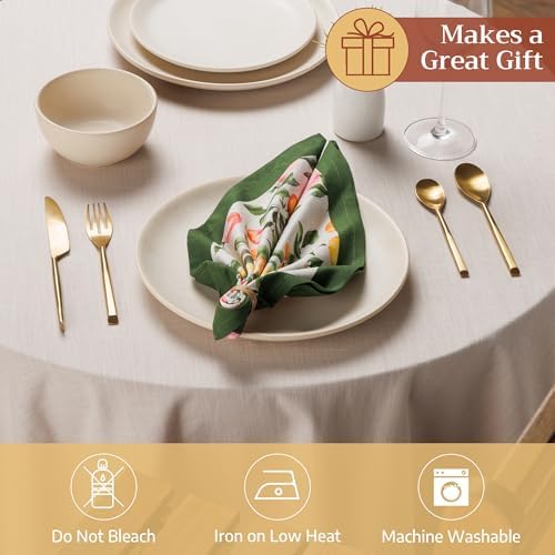 Maison d' Hermine Cloth Napkins Set of 4 Reusable 100% Cotton (18" x 18") - Image 4