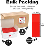 NATURALABEL Self-Adhesive Napkin Bands, Bulk Pack of 20,000, Red - Image 2