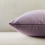 JUSPURBET 28x28 Euro Velvet Throw Pillow Covers Set of 2,Lilac - Image 6