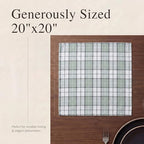 Urban Villa Cloth Napkins Cotton 20x20 (Set of 12) Majestic Checks - Image 6