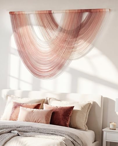 Tempospark Large Macrame Wall Hanging, 59x39 Inch Boho Wall Hanging, Macrame Wall Art Hand-dyed Ombre Design for Bedroom Living Room Apartments Entryways, or Above Bed - Image 2