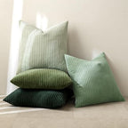 MIULEE Soft Corduroy Decorative Throw Pillow Covers Forest Green 20x20 - Image 5