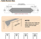 Loom and Mill Luxury Jacquard Damask Table Runner 13x90 inch, Beige - Image 3