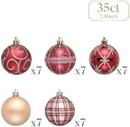 Valery Madelyn 35ct Christmas Tree Decorations Ball Ornaments 2.36 Inches - Image 3
