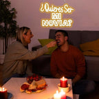 Quieras Ser Mi Novia Neon Sign Spanish Proposal LED Light Up sign for Wedding Anniversary Valentine Decoration Led Neon Light Sign for Engagement Bedroom Home Wall Decor Gift for Her - Image 4