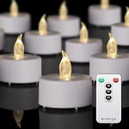 PUNPUBA 50Pack Flameless LED Tea Lights Candles Remote Control Warm White by Unknown