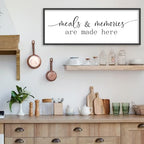 YWJKWLGS Kitchen Signs Wall Decor Art Meals and Memories Are Made Here Sign - Image 4