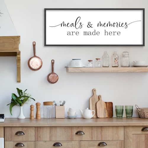 YWJKWLGS Kitchen Signs Wall Decor Art Meals and Memories Are Made Here Sign - Image 4