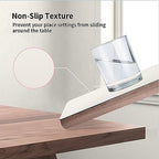 Maxpearl Faux Leather Placemats Set of 8, Easy to Clean, Ivory White - Image 4
