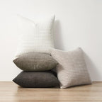 Topfinel Neutral Grey Pillow Covers Set of 4,Boho Sofa Throw Pillows Covers for Couch-Multi Combo 20" x 20" Set of 4-Corduroy Textured Fun Holiday Home Decor Euro Shams - Image 5