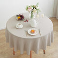 Linen World Linen Tablecloth,100% French Linen Round Tablecloth 70" Inch,Washable Natural Tablecloth for Dining,Outdoor,Weddings and Restaurants,Decorative Thanksgiving Christmas by LLinenWorld