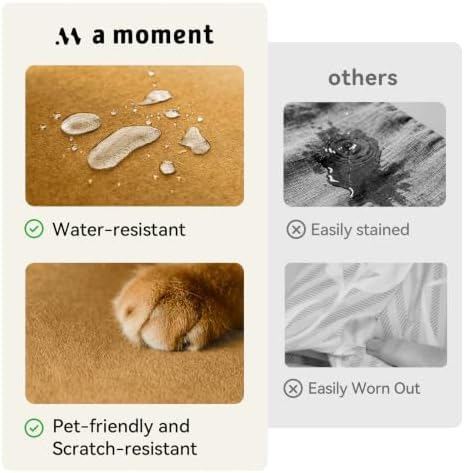 a moment Waterproof Throw Pillow Covers Set of 4,24x24 Inch Outdoor Stain Resistant Pet Friendly Pillowcases Cushion Covers for Patio Sofa and Living Room,Amber Woods - Image 2