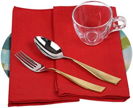 Urban Villa Cloth Napkins Cotton 20x20 (Set of 12) Multi - Image 6