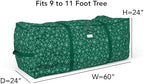 Covermates Christmas Tree Cinch Bag, 60" W x 24" D x 24" H, Green Snowflake - Image 3