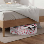 Valentine's Day Round Storage Bag 24 Inch, Romantic Watercolor Red Gradient Love Heart Tree Clothes Storage Container with Handles Heavy Duty Organizer for Comforter, Bedding & Holiday Wreaths - Image 6
