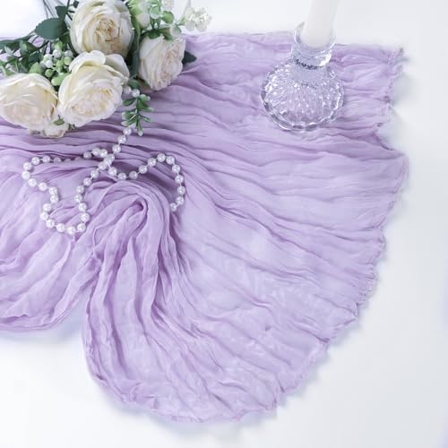 12 Pack 35 x 120 Inch Lilac Purple Table Runner Cheesecloth 10Ft - Image 7