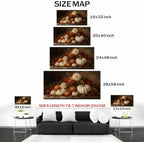 WAXWHELK Pumpkin Fall Canvas Wall Art, Autumn Thanksgiving Rustic Farmhouse Painting Pictures Artwork for Bedroom Living Room Home Decor (12"x24") - Image 5