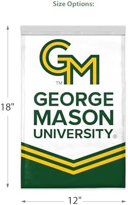 AGAS George Mason GMU University Yard Flag, 18 x 12 inch, For Outdoor Display and Events Single-Sided Polyester with Garden Stand - Image 4