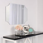 Kate and Laurel Ciel Metal Mirrored Ornate Scalloped Decorative Tray, Silver - Image 4