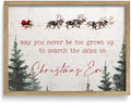 LITIVY Framed Christmas Wall Art 12”x16.5” Farmhouse Wall Decor May You Never Be Too Grown Up To Search The Skies On Christmas Eve Christmas Decorations Home Decor (Brown, 12 * 16.5 in) by LITIVY