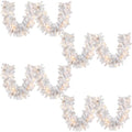Hotop 9 ft Faux Spruce Artificial Christmas Garland LED Warm Pine Prelit Battery Operated Lighted Garland for Seasonal Indoor Home Fireplace Mantle Tree Stair Decor(4 Pcs,White) by Hotop