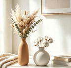 Modern Ceramic Vase Set of 5, Vases Home Decor Rustic Farmhouse Decorative - Image 6