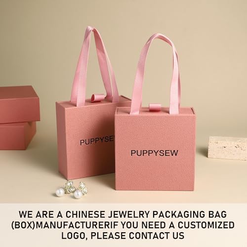 40 pcs paper boxes 9 x 9 x 3.5 cm, pink luxury gift storage, jewelry gift storage box for earrings necklaces bracelets rings - Image 5