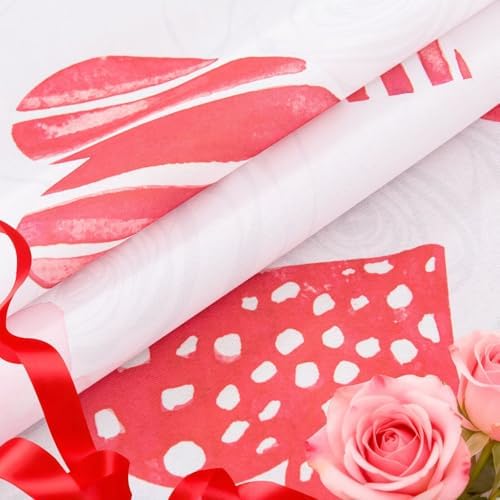 youleyar Valentine's Day Curtains for Living Room, 72 Inch Length Red Heart Rose Printed Pattern Curtain, Rod Pocket Window Drapes Decorations for Bedroom Dining Room Drapes, 52W x 72L - Image 5