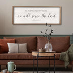 As For Me And My House We Will Serve The Lord Wall Decor 40" x 15", Wood - Image 5